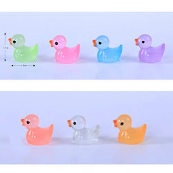 50-Piece Luminous Miniature Ducks – DIY Garden Decorations