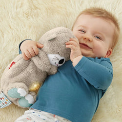 Baby Bear Soothes Otter Plush Toy – Music & Light Sleep Companion