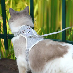 Undershirt Style Pet Leash – Adjustable Harness for Small Cats & Dogs