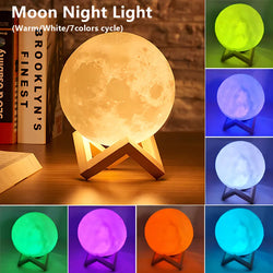 LED Moon Galaxy Night Light – Book Light & Kids' Gift