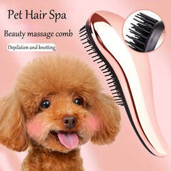 2-in-1 Dog Grooming Comb and Massage Brush for Bath Time