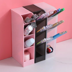 Multi-Layer Pen Holder & Cosmetic Brush Storage Organizer