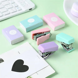 Mini Stapler Set – 500pcs Staples, Cute School & Office Stationery