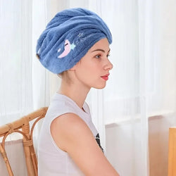 1pc Quick-Dry Hair Hat – Soft Absorbent Towel for Women