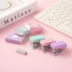 Mini Stapler Set – 500pcs Staples, Cute School & Office Stationery