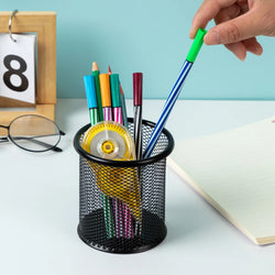 Metal Mesh Pencil Holder - Square or Round Shape