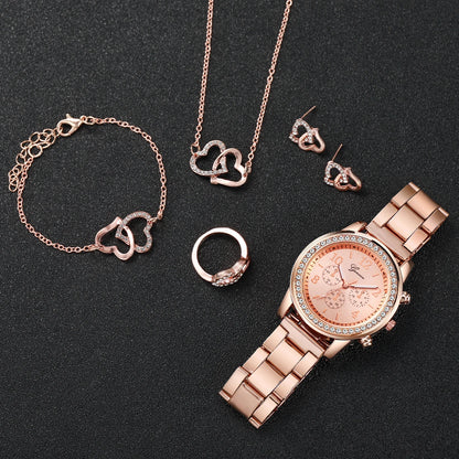 Women’s Jewelry Set with Quartz Watch