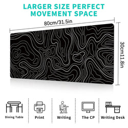 Large Gaming Mouse Pad – 31.5"x11.8", Anti-Slip Surface